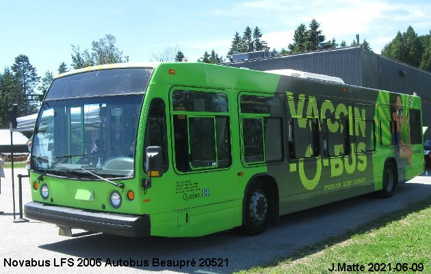 BUS/AUTOBUS: Novabus LFS 2006 Autobus Beaupré