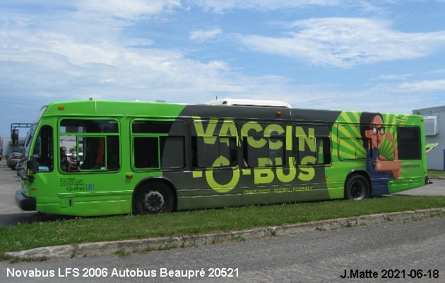 BUS/AUTOBUS: Novabus LFS 2006 Autobus Beaupré