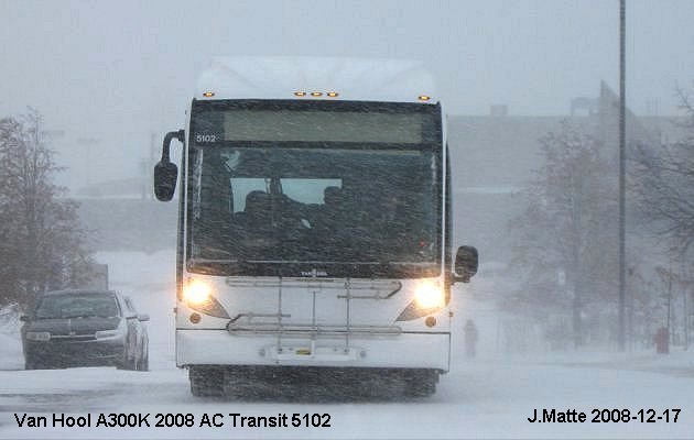 BUS/AUTOBUS: Van Hool A300K 2008 AC Transit