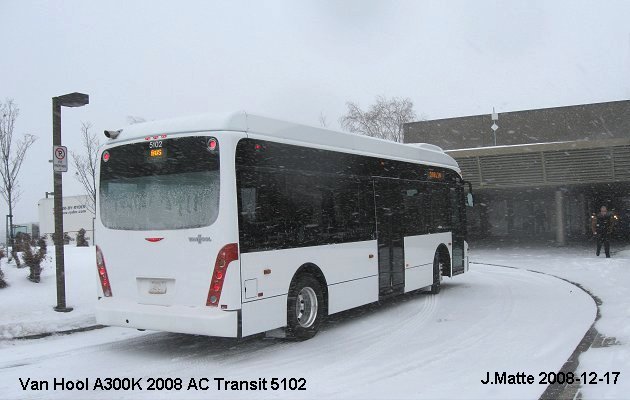 BUS/AUTOBUS: Van Hool A300K 2008 AC Transit