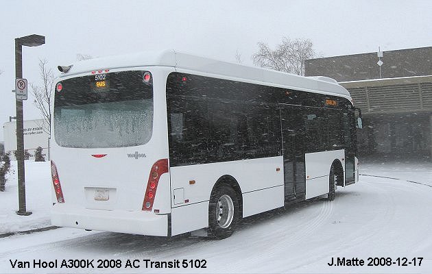 BUS/AUTOBUS: Van Hool A300K 2008 AC Transit