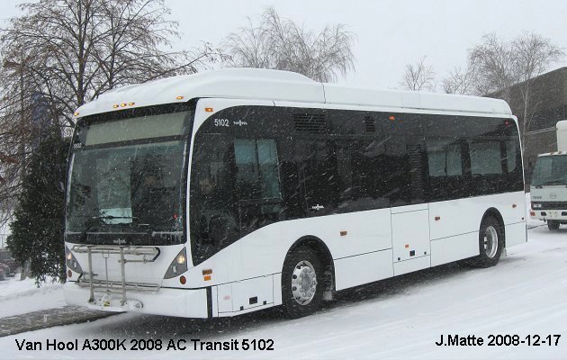 BUS/AUTOBUS: Van Hool A300K 2008 AC Transit