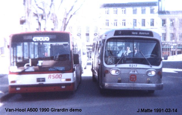 BUS/AUTOBUS: Van Hool A500 1990 Van-Hool/CTCUQ