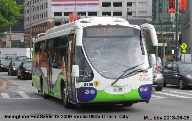 BUS/AUTOBUS: DesignLine EcoSaver IV 2009 Veolia US