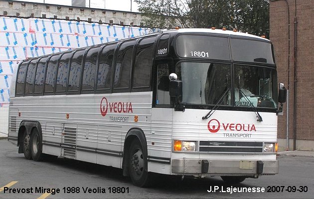 BUS/AUTOBUS: Prevost Mirage 1988 Veolia