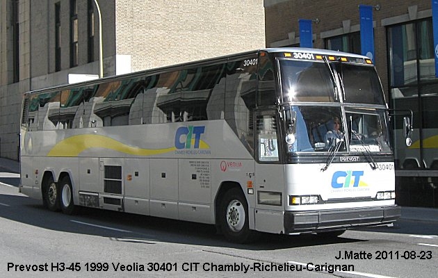 BUS/AUTOBUS: Prevost H3-45 1999 Veolia
