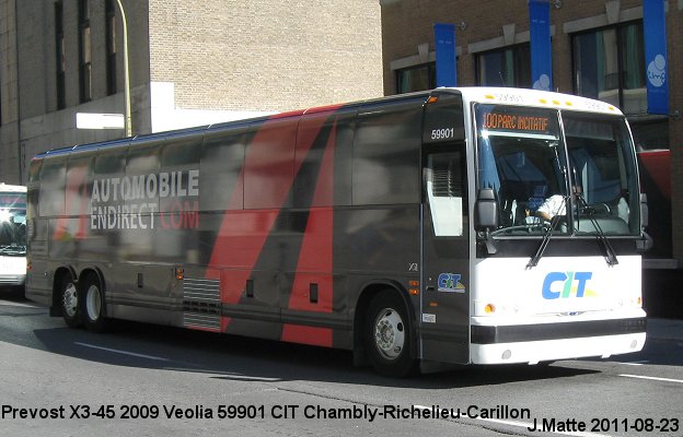 BUS/AUTOBUS: Prevost X3-45 2009 Veolia