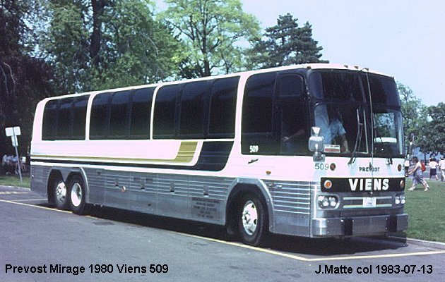 BUS/AUTOBUS: Prevost Le Mirage 1980 Viens
