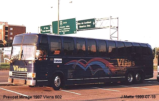 BUS/AUTOBUS: Prevost Le Mirage 1987 Viens