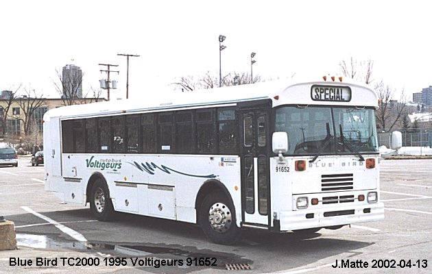 BUS/AUTOBUS: Blue Bird TC 2000 1995 Voltigeurs