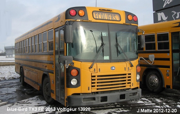 BUS/AUTOBUS: Blue Bird TX 3 2013 Voltigeurs