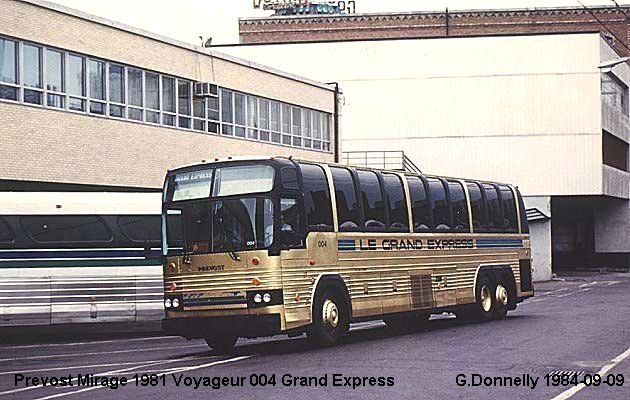 BUS/AUTOBUS: Prevost Mirage 1981 Voyageur