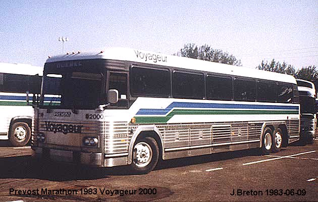 BUS/AUTOBUS: Prevost Marathon 1983 Voyageur