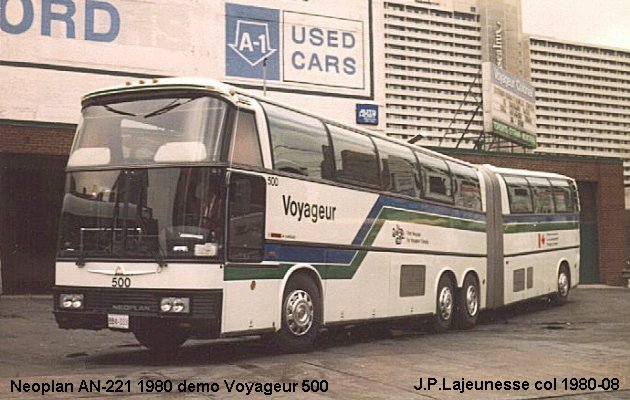 BUS/AUTOBUS: Neoplan AN 221 1980 Voyageur