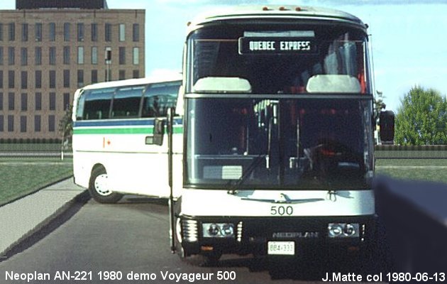 BUS/AUTOBUS: Neoplan AN-221 1980 Neoplan/Voyageur