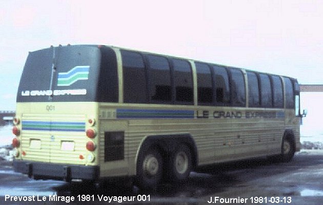BUS/AUTOBUS: Prevost Le Mirage 1978 Voyageur