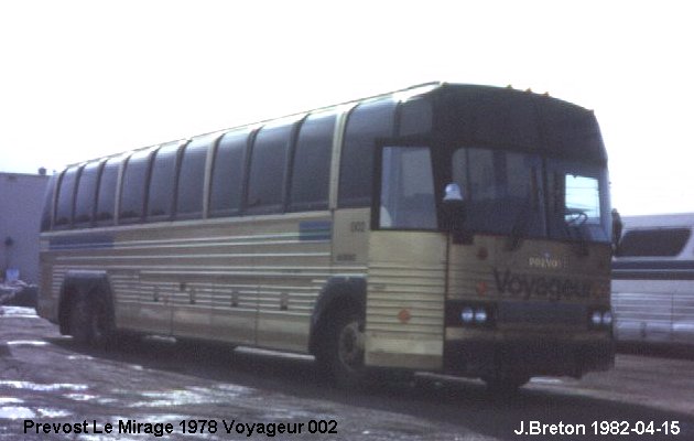 BUS/AUTOBUS: Prevost Le Mirage 1978 Voyageur