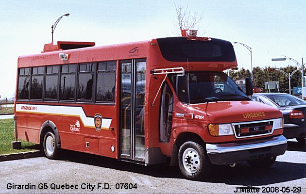 BUS/AUTOBUS: Girardin G5 2007 Ville de Quebec