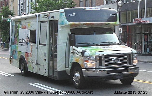 BUS/AUTOBUS: Girardin G5 2008 Ville de Quebec