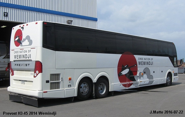 BUS/AUTOBUS: Prevost H3-45 2014 Wemindji