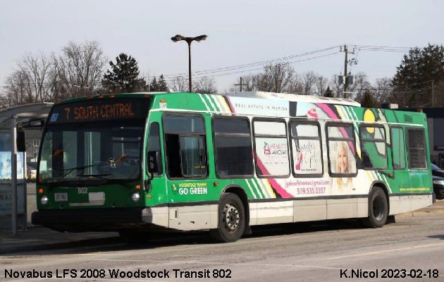 BUS/AUTOBUS: Novabus LFS 2008 Woodstock Transit