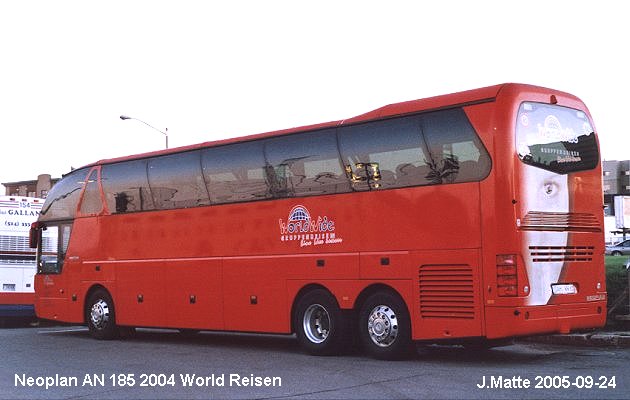 BUS/AUTOBUS: Neoplan AN 185 2004 World Reisen